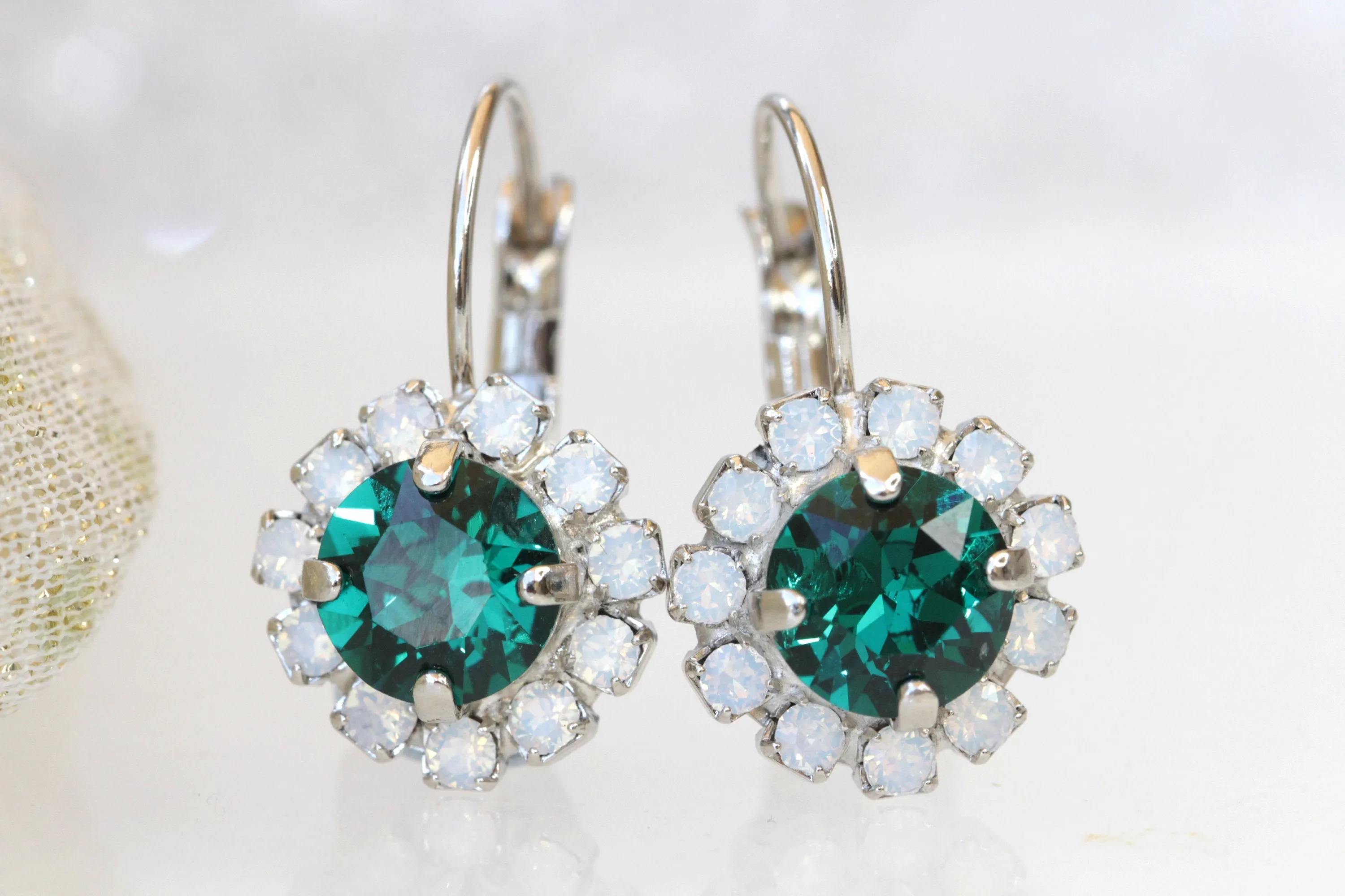 EMERALD OPAL EARRINGS