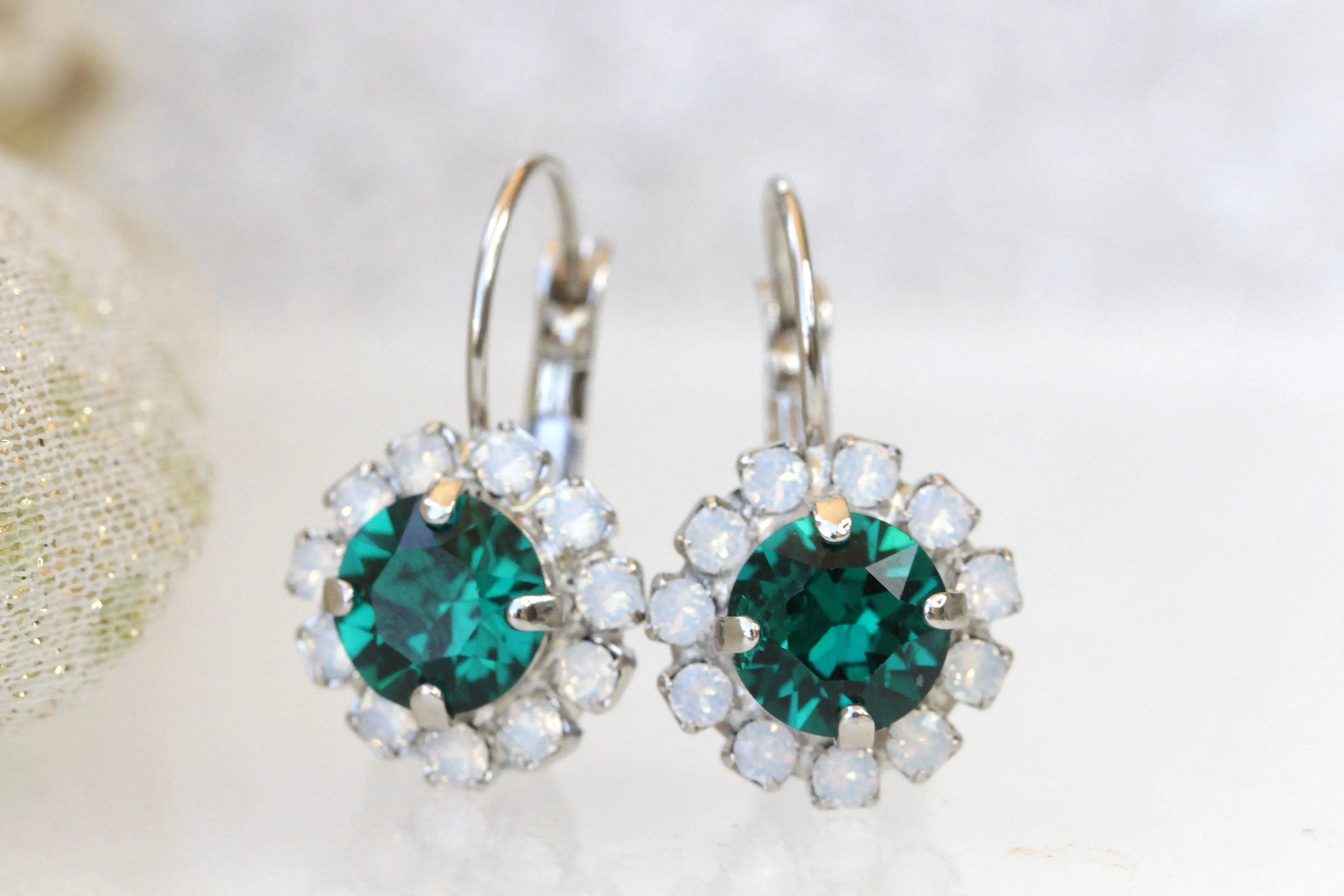 EMERALD OPAL EARRINGS