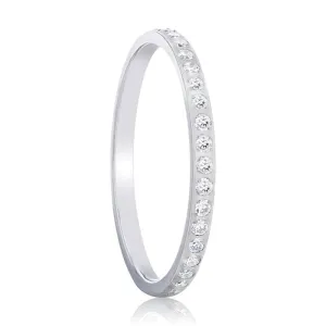 EMILIA | Titanium Ring Small Lab-Created White Diamonds Setting