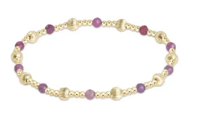 Enewton Dignity Sincerity Pattern 4mm Bead Bracelet- Ruby