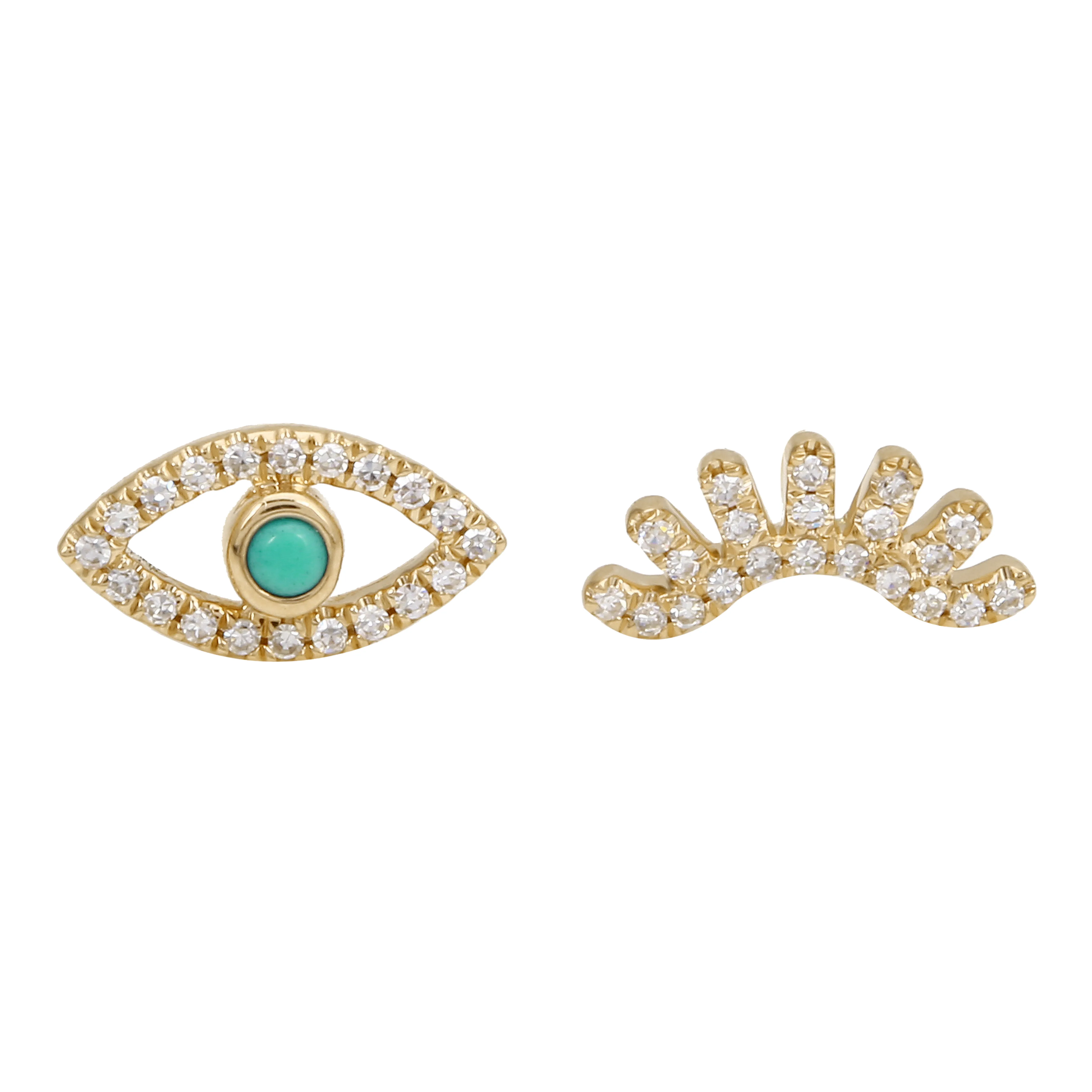 Eye Lash Wink Studs