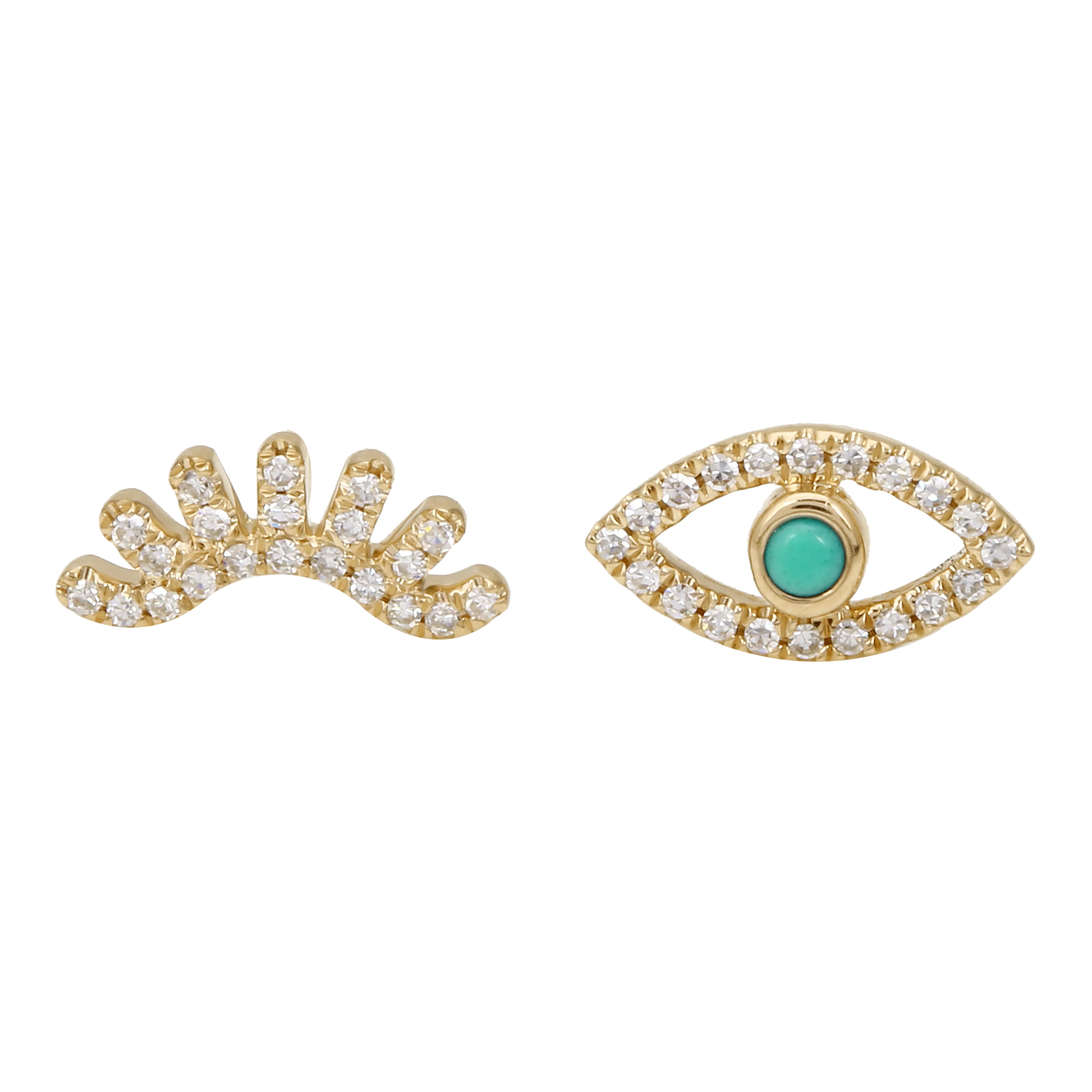 Eye Lash Wink Studs