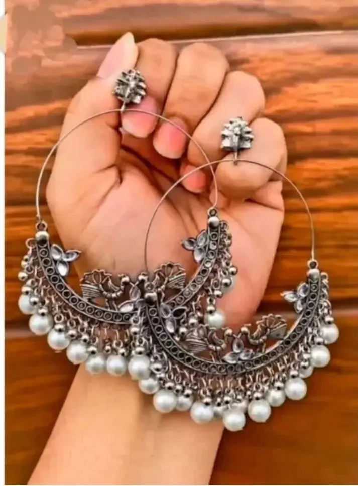 Fashionable Princess Charming Alloy Chandbali