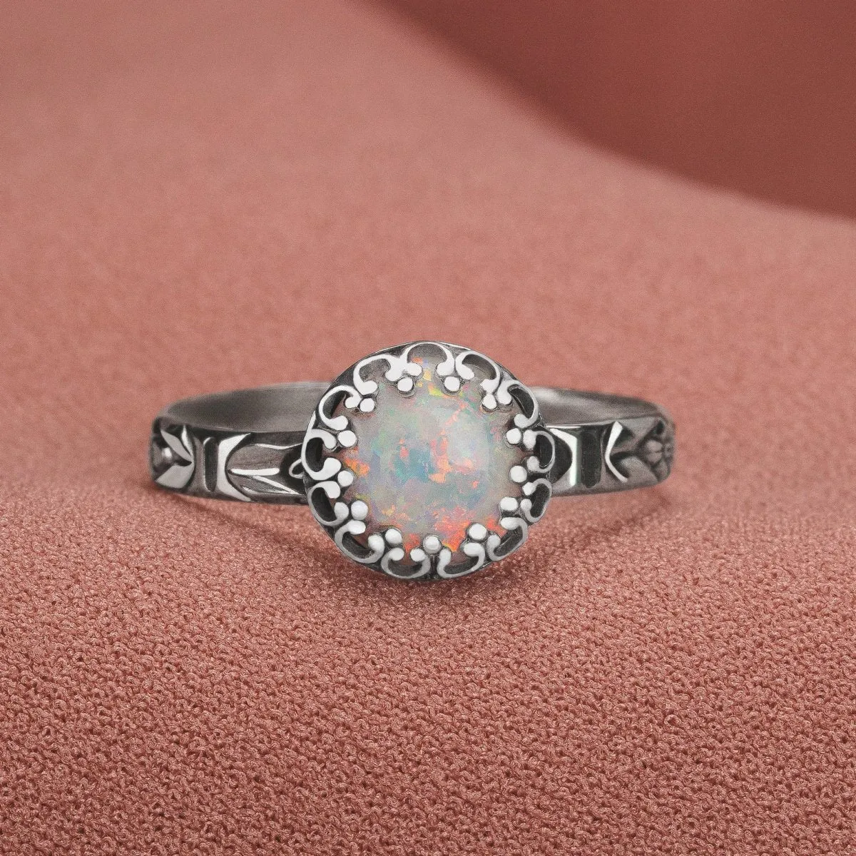 Floral Opal Ring