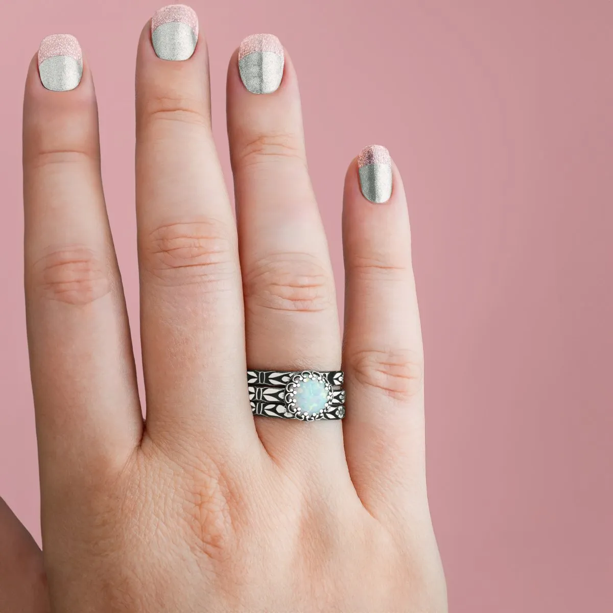 Floral Opal Ring