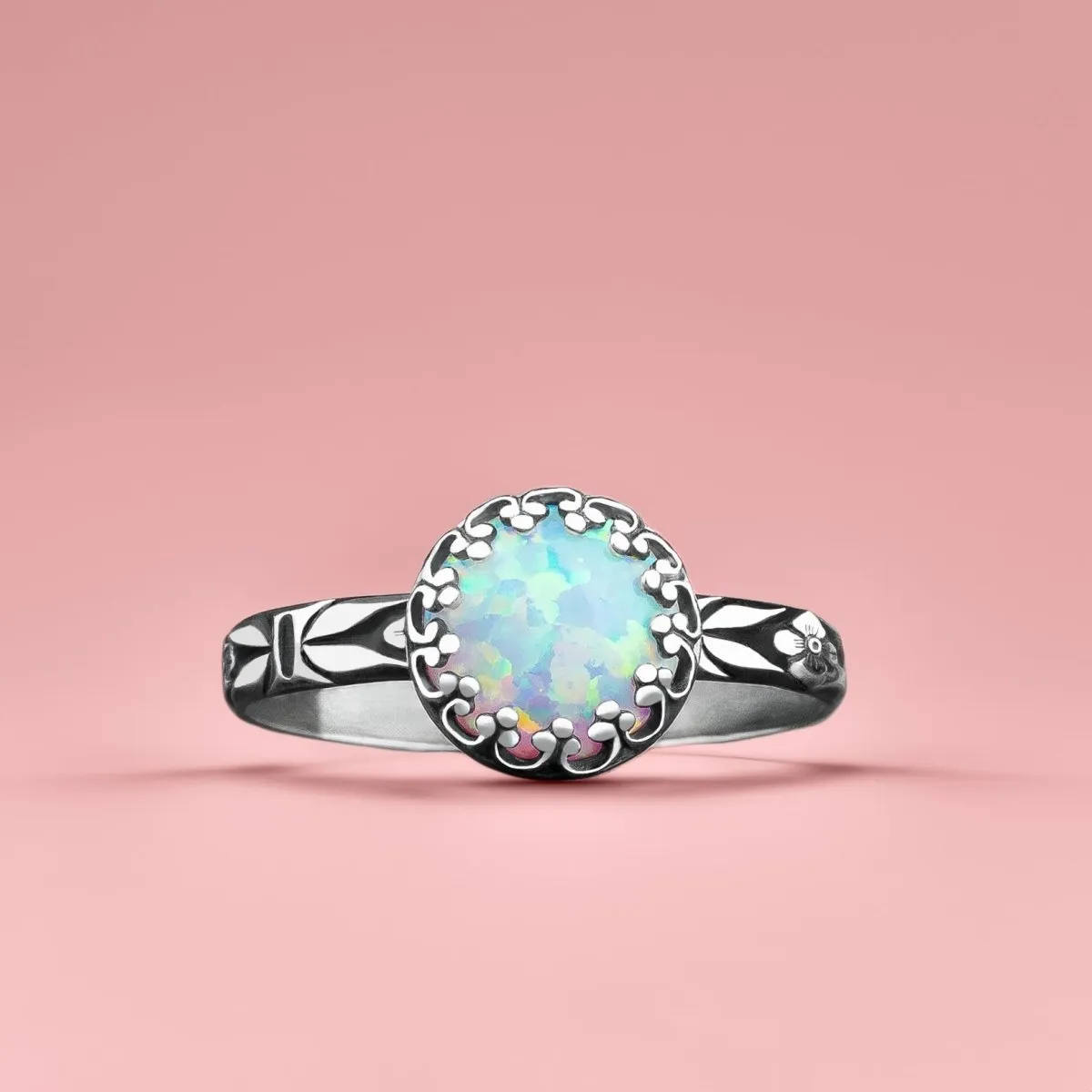 Floral Opal Ring