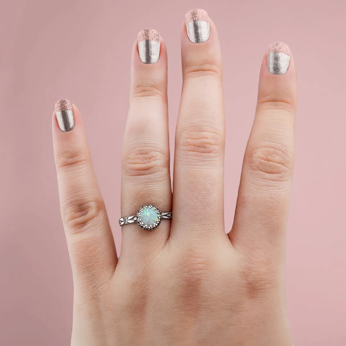 Floral Opal Ring