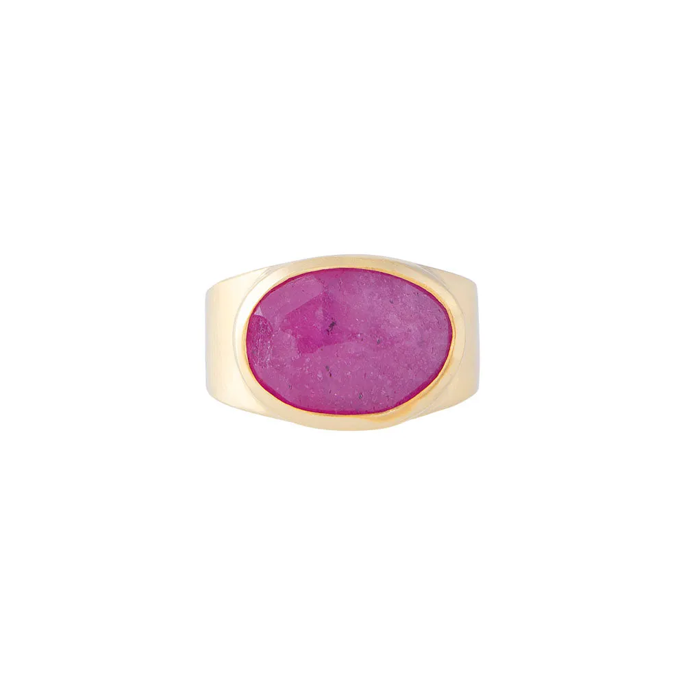 FREE-FORM RUBY COCKTAIL RING