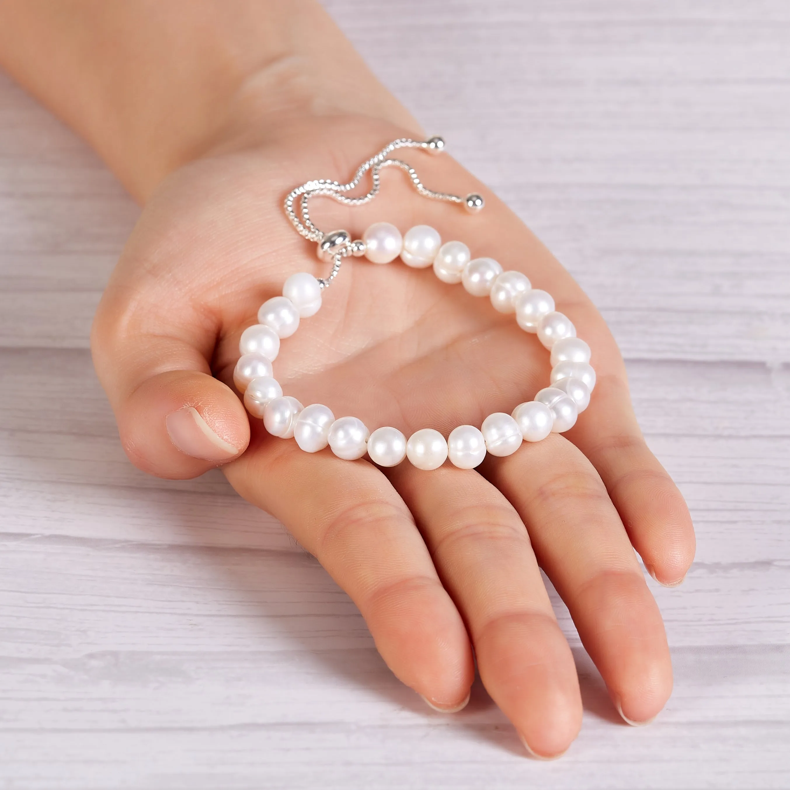 Freshwater Baroque Pearl Friendship Bracelet