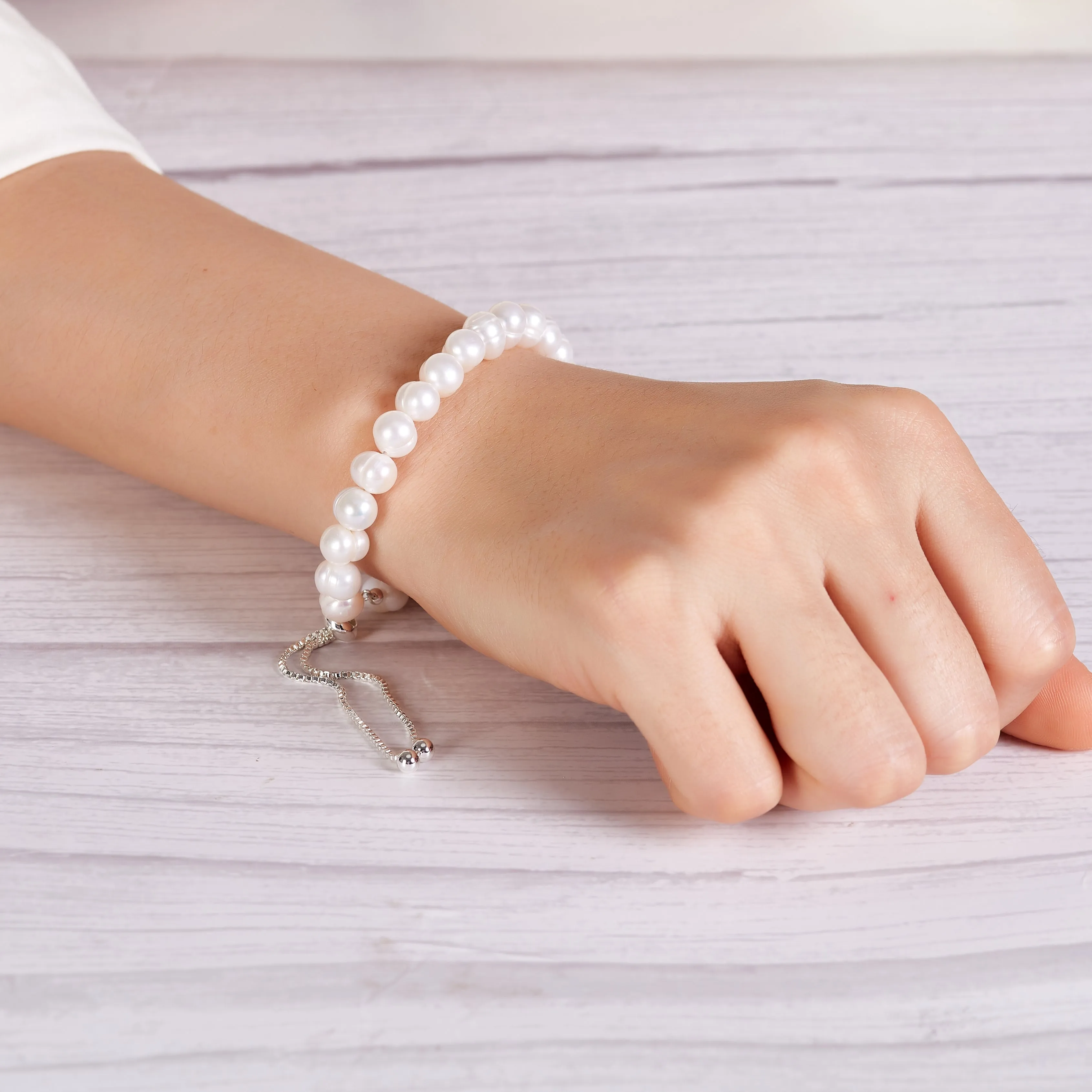 Freshwater Baroque Pearl Friendship Bracelet