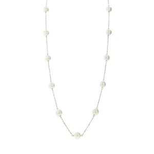 Freshwater Pearl Tin-Cup Necklace