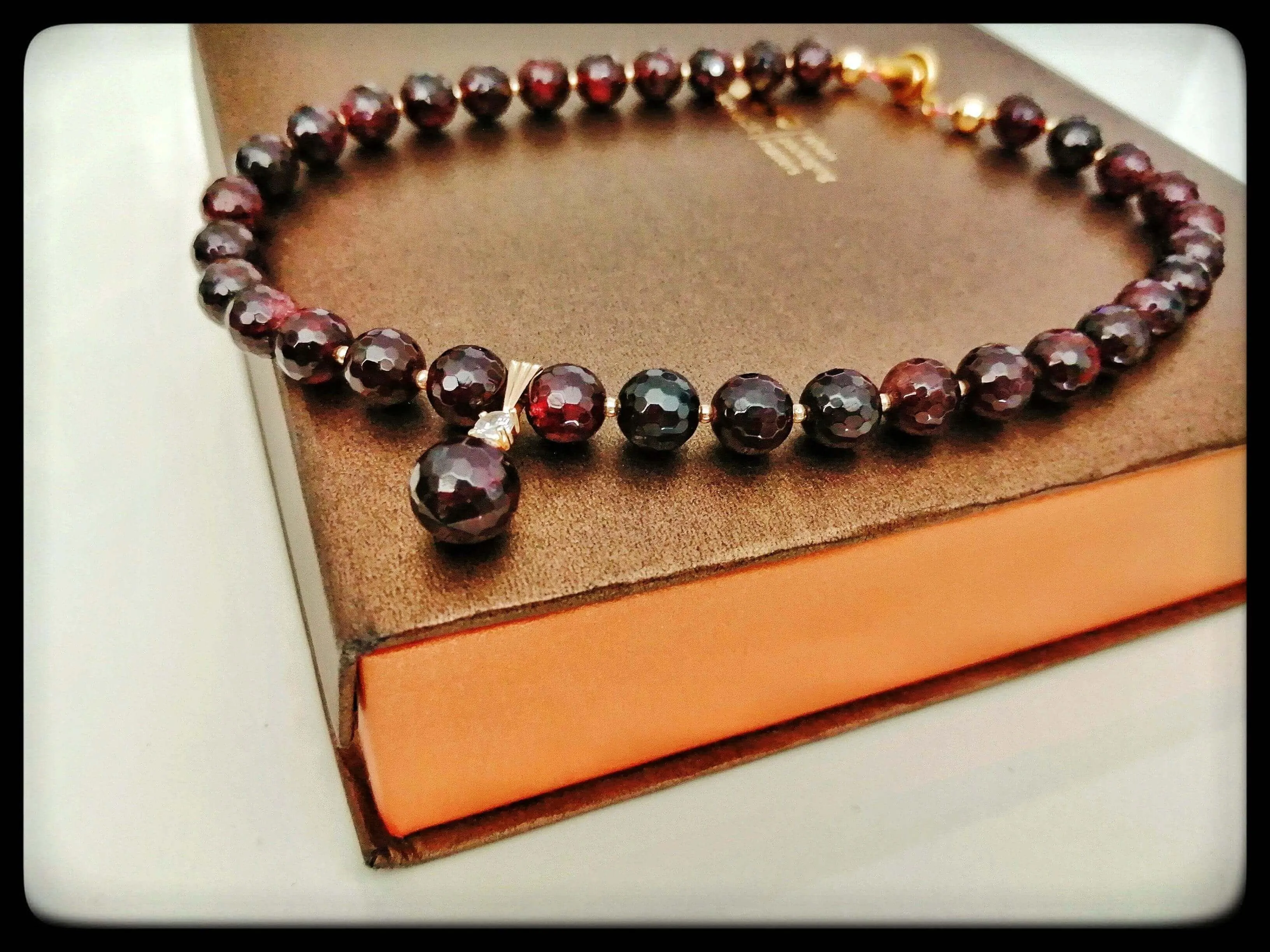 Garnet Gemstone Necklace Set