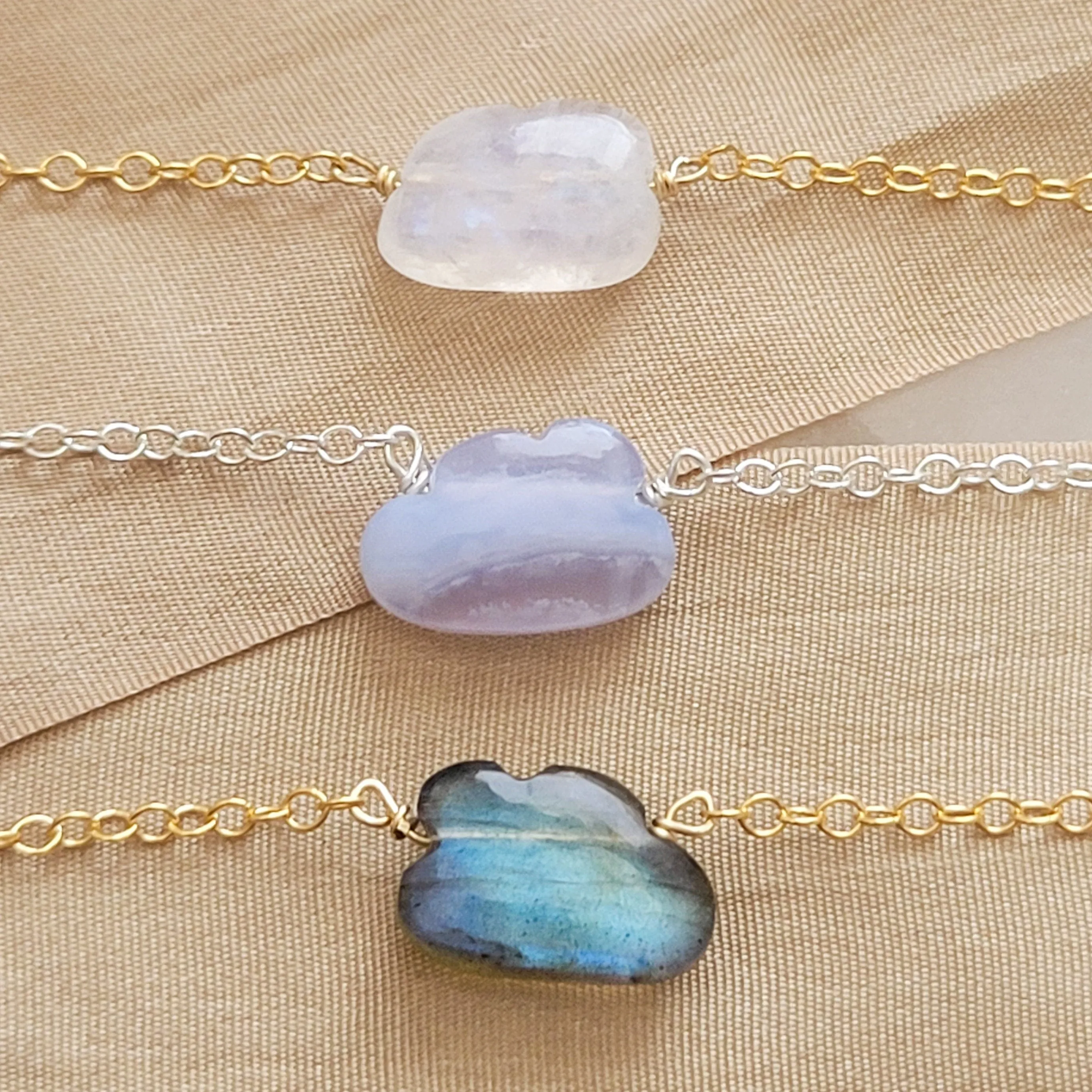 Gemstone Cloud Necklace