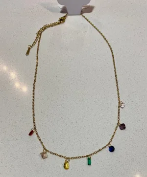 Gemstone Gold Necklace