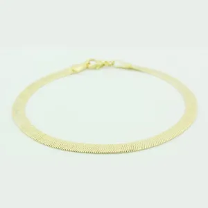 Gold Filled Herringbone 7.5 Inch Bracelet