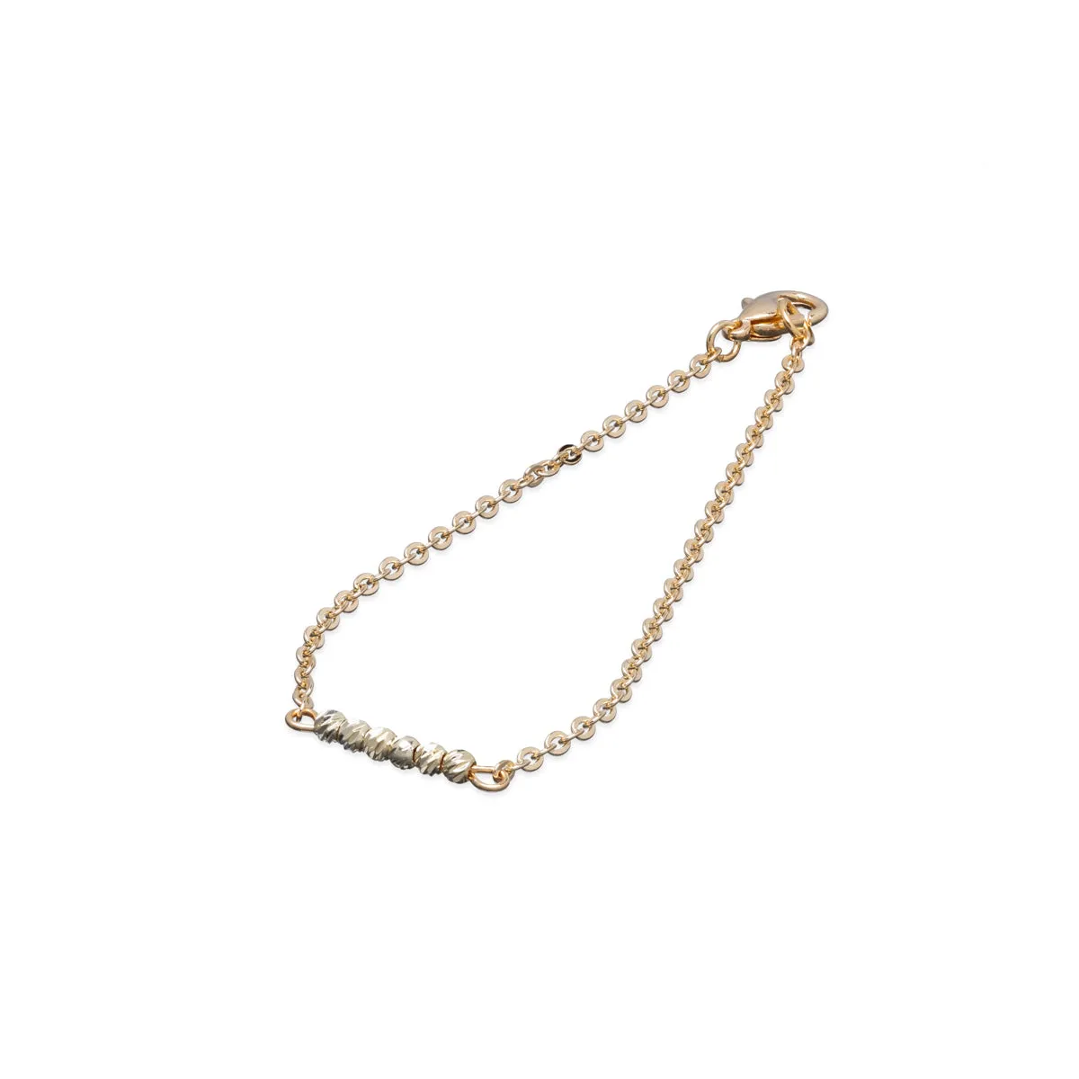 Gold Plated Bead Chain Bracelet