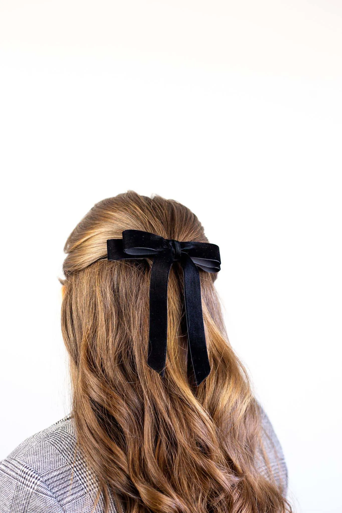 Grace & Grandeur Alice Short Bow Barrette: Royal Blue