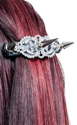 Grave Risk Spiked Hair Clip Barrette