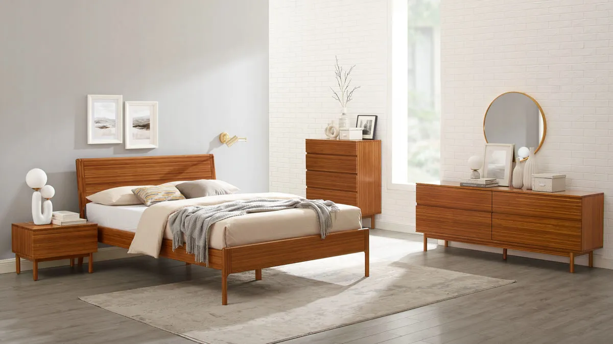 Greenington Ventura Queen Platform Bed, Amber - GVA0001AM