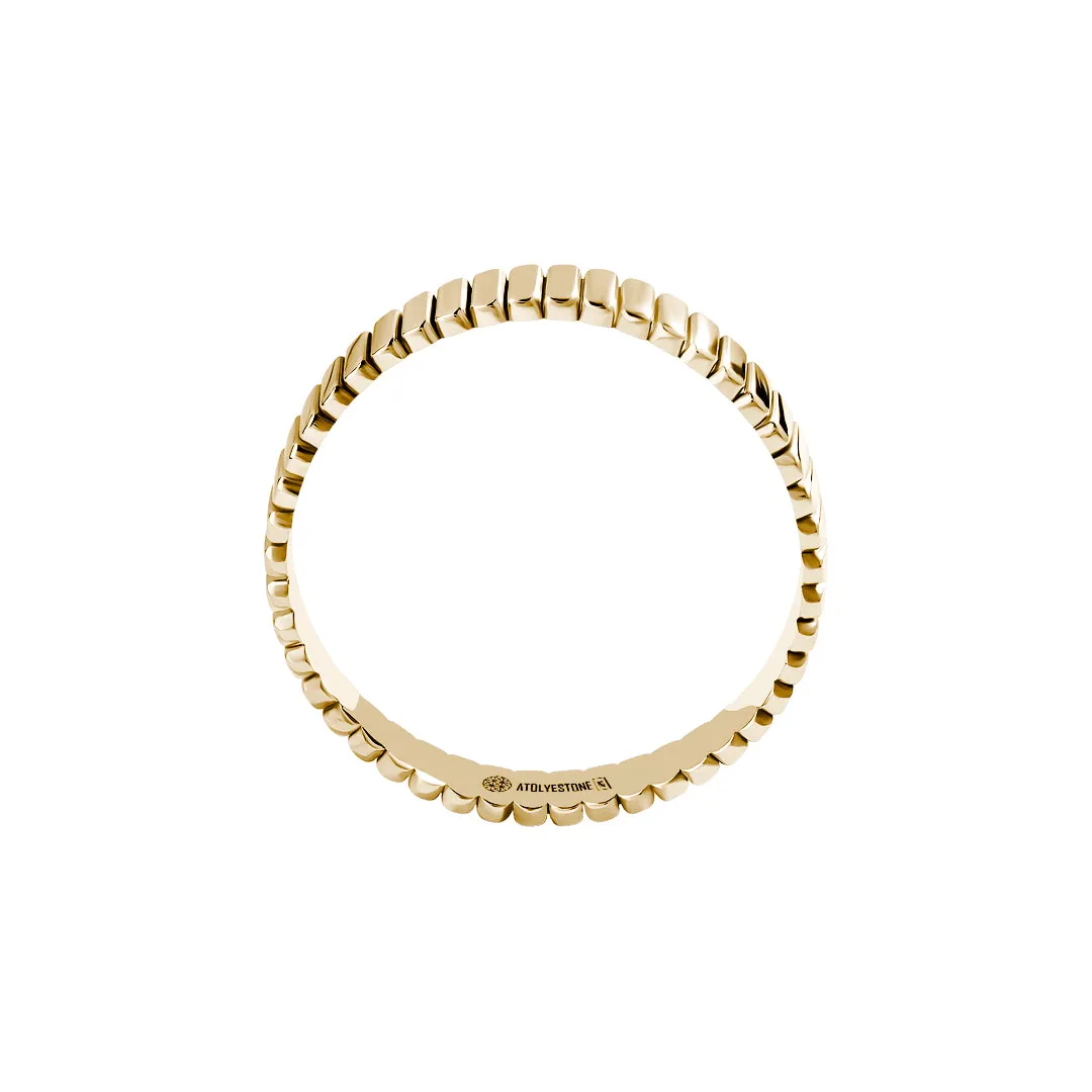 Grosgrain Band Ring in Gold