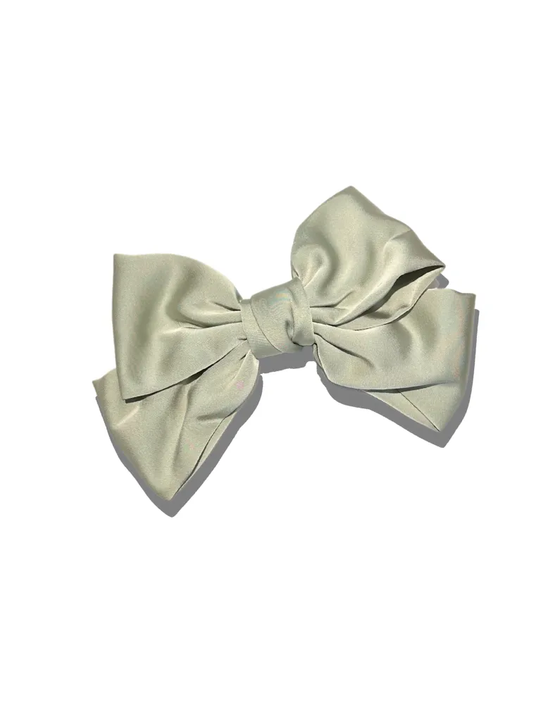 Handmade Perfect Satin Hair Bow Barrette