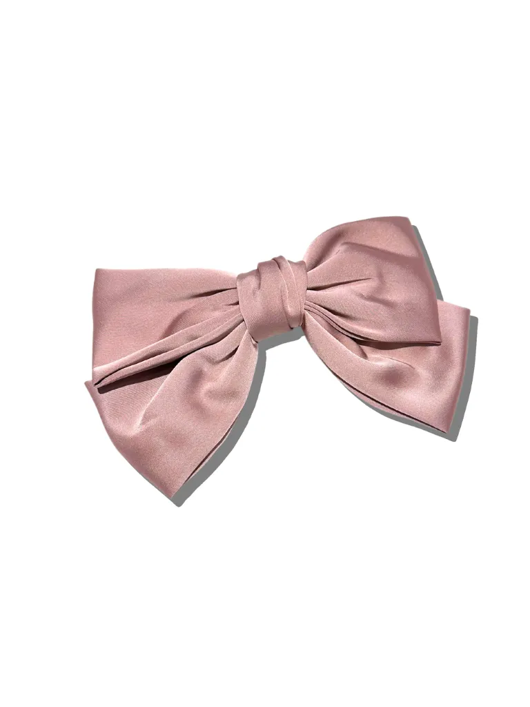 Handmade Perfect Satin Hair Bow Barrette