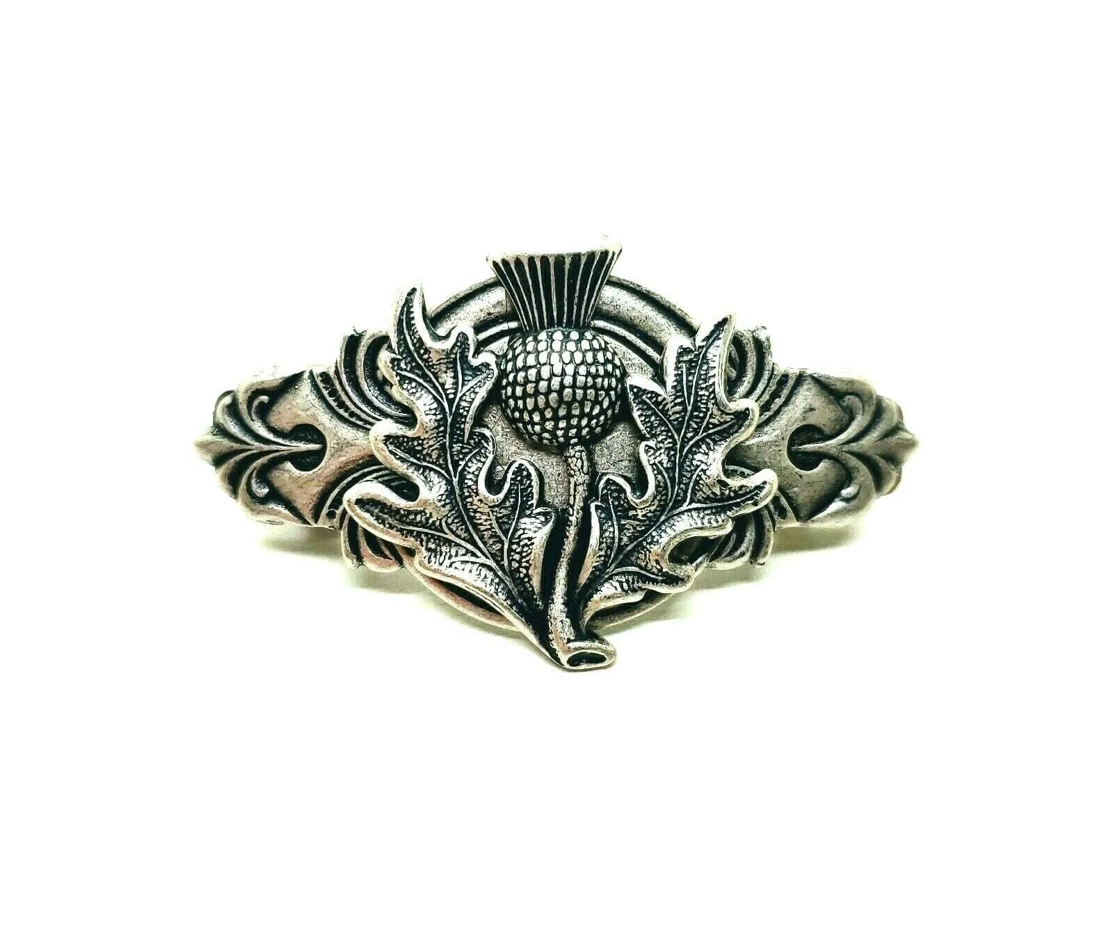 Handmade Scottish Thistle Hair Clip Barrette