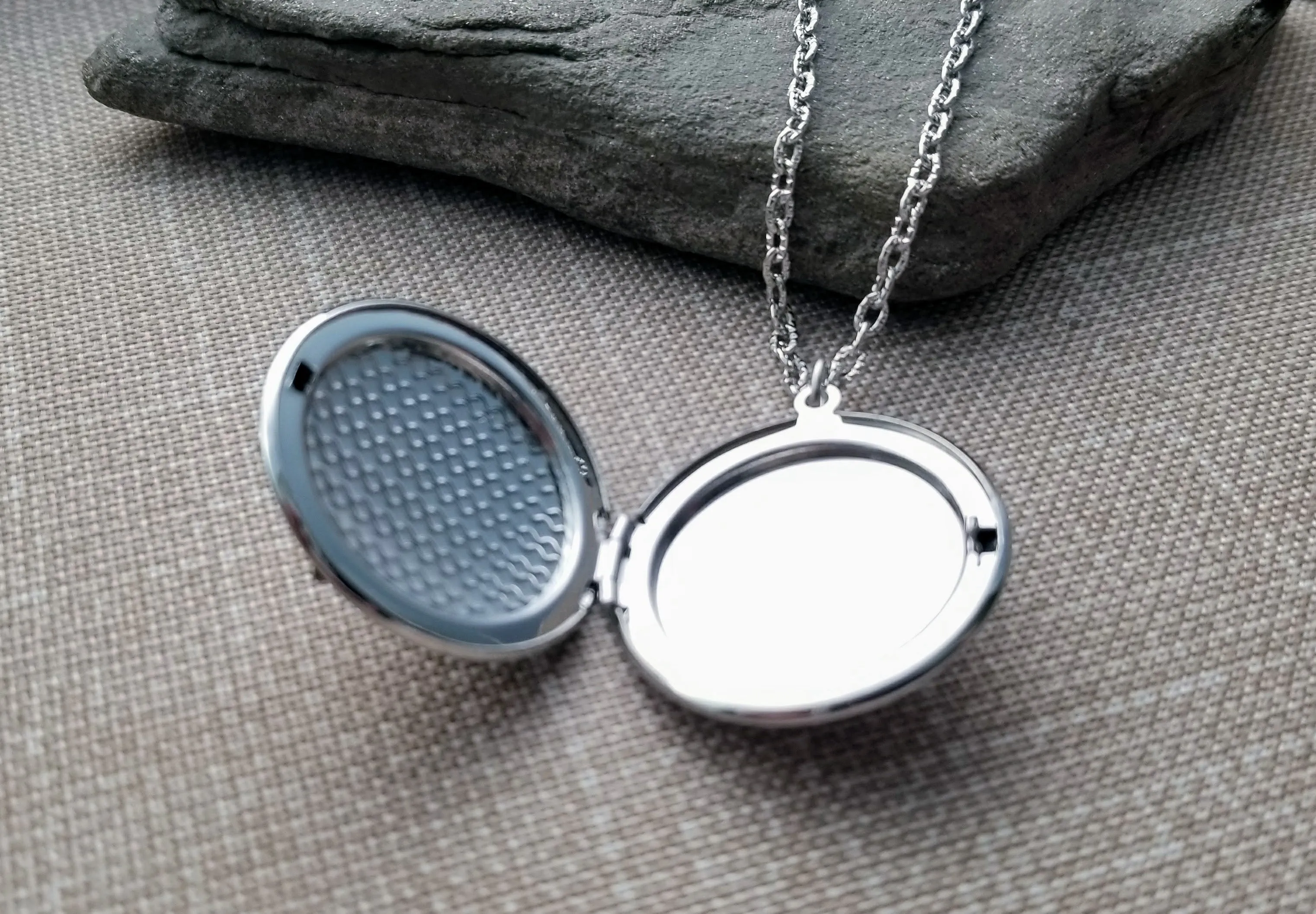 Handmade Silver Sun Locket Necklace