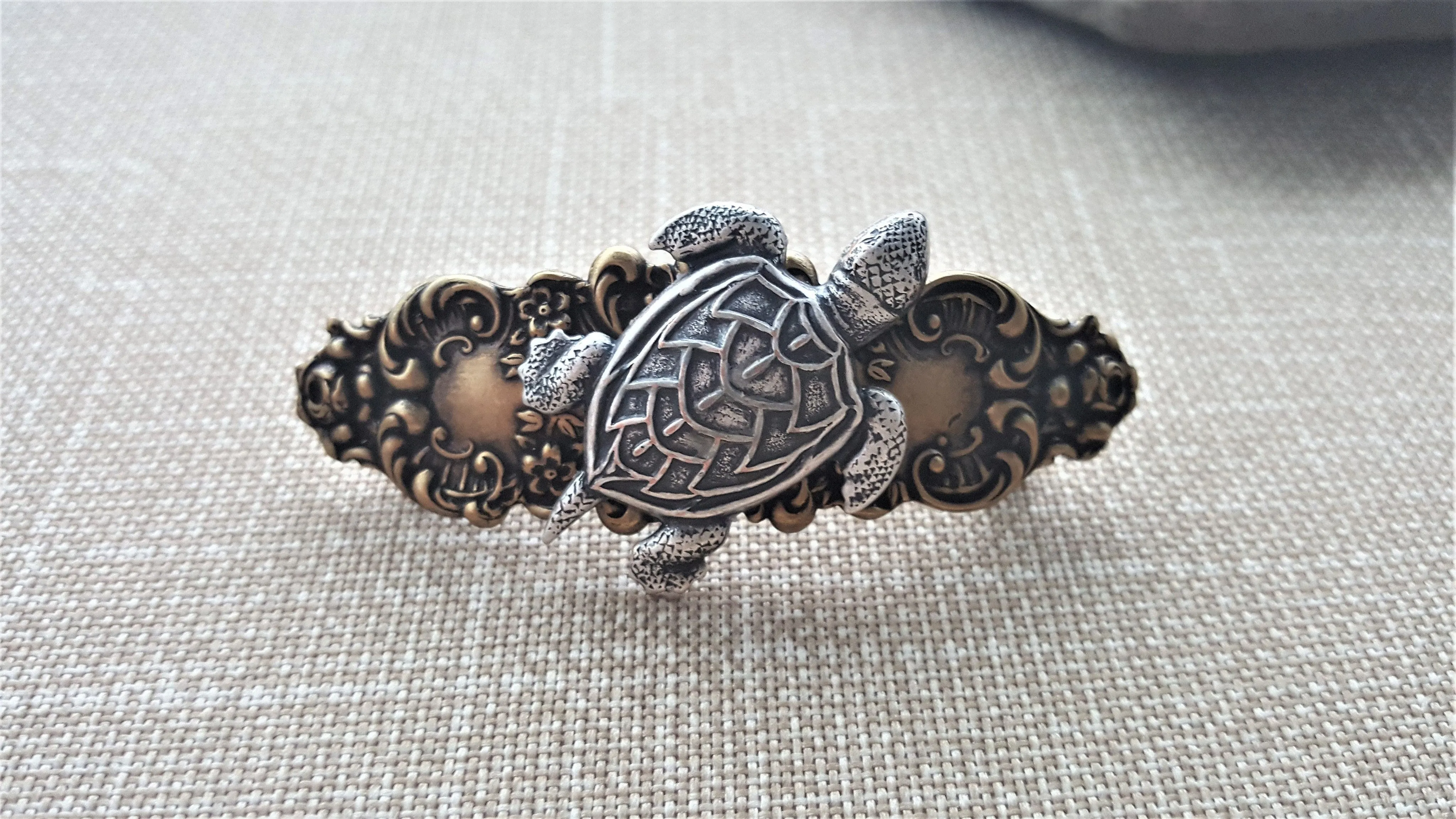 Handmade Turtle Hair Clip Barrette