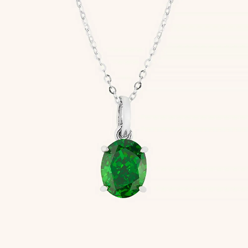 Harmony Oval Pendant Necklace