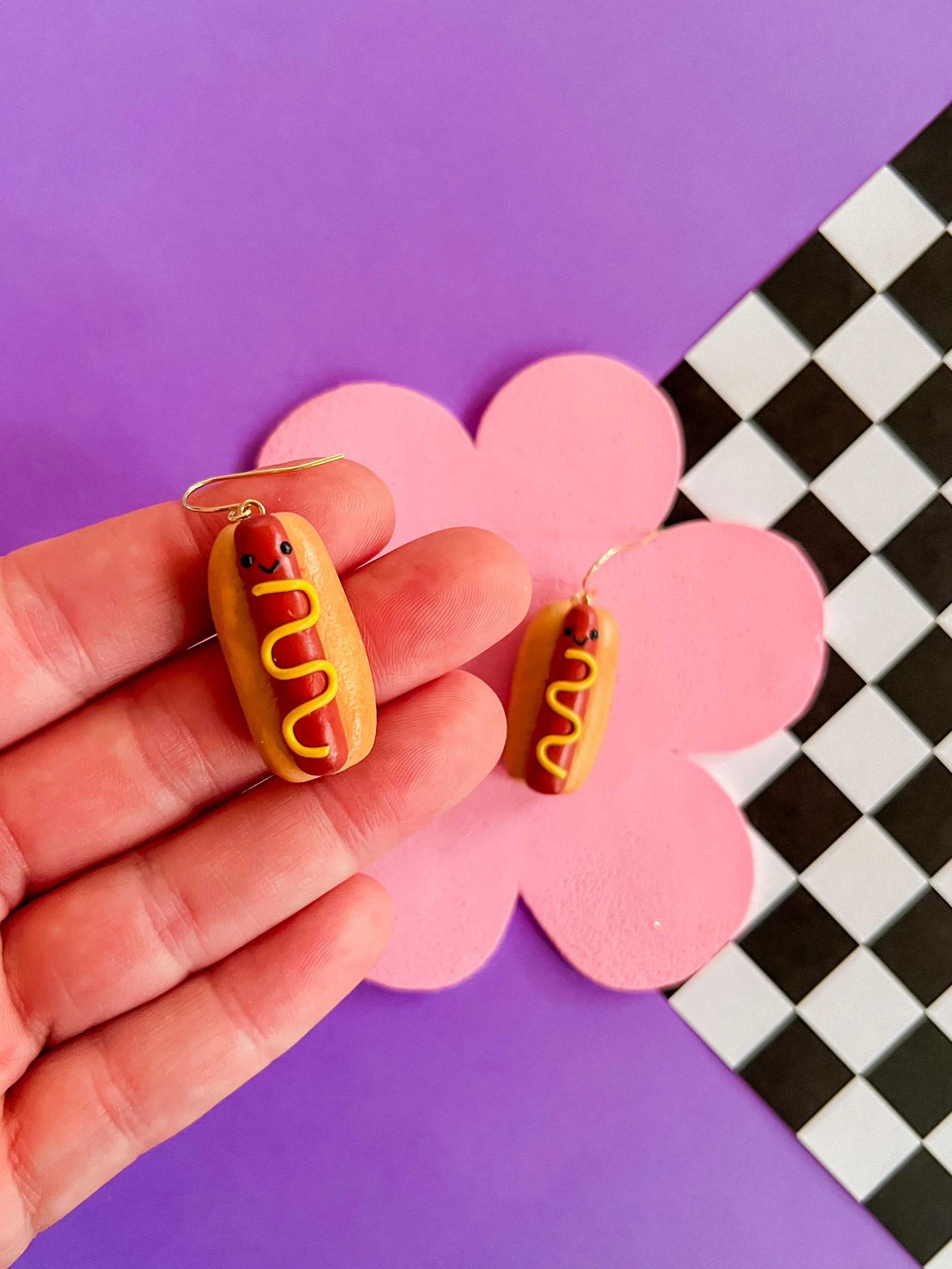 Henry | Hot Dog Polymer Clay Earrings