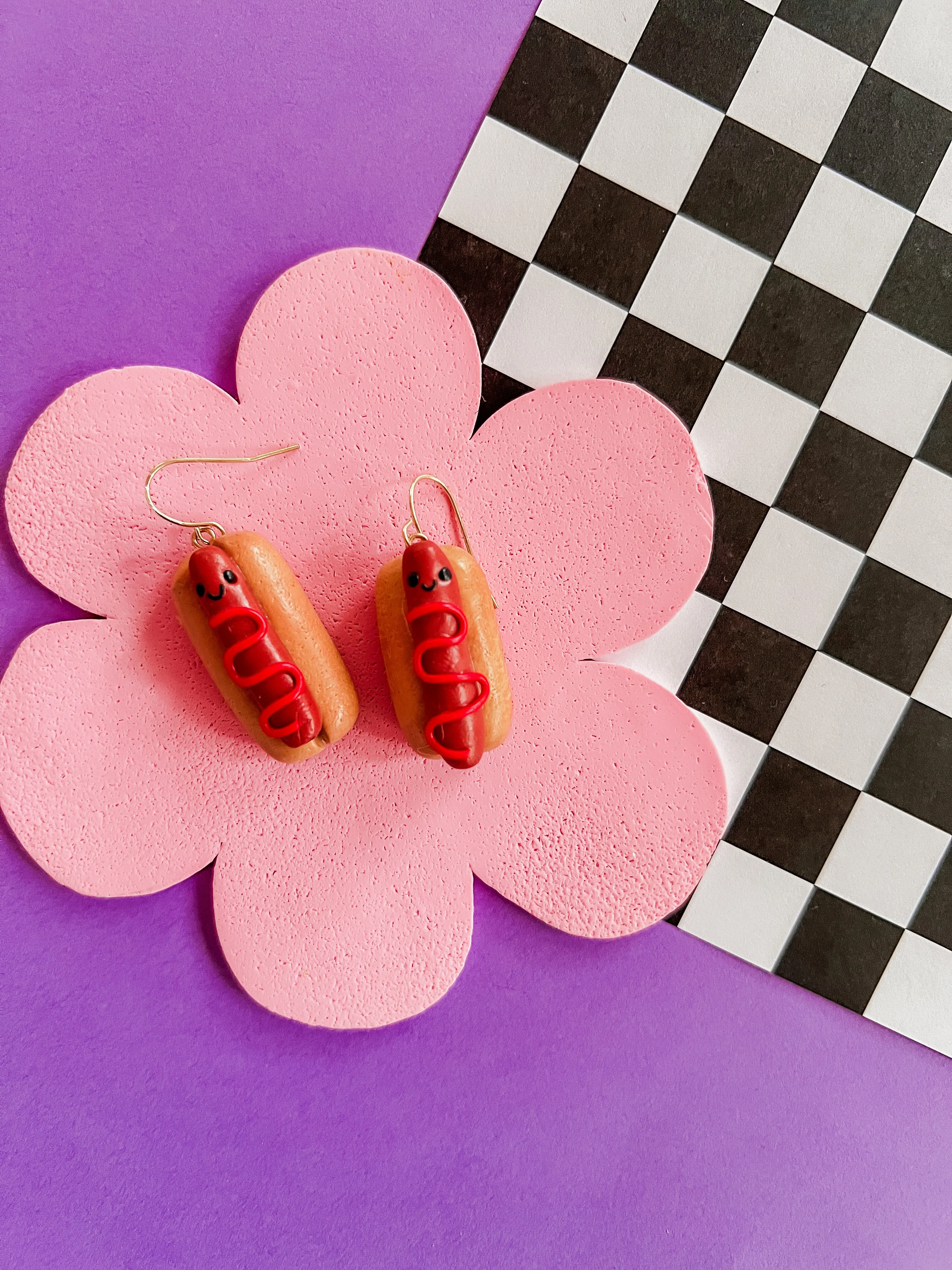 Henry | Hot Dog Polymer Clay Earrings