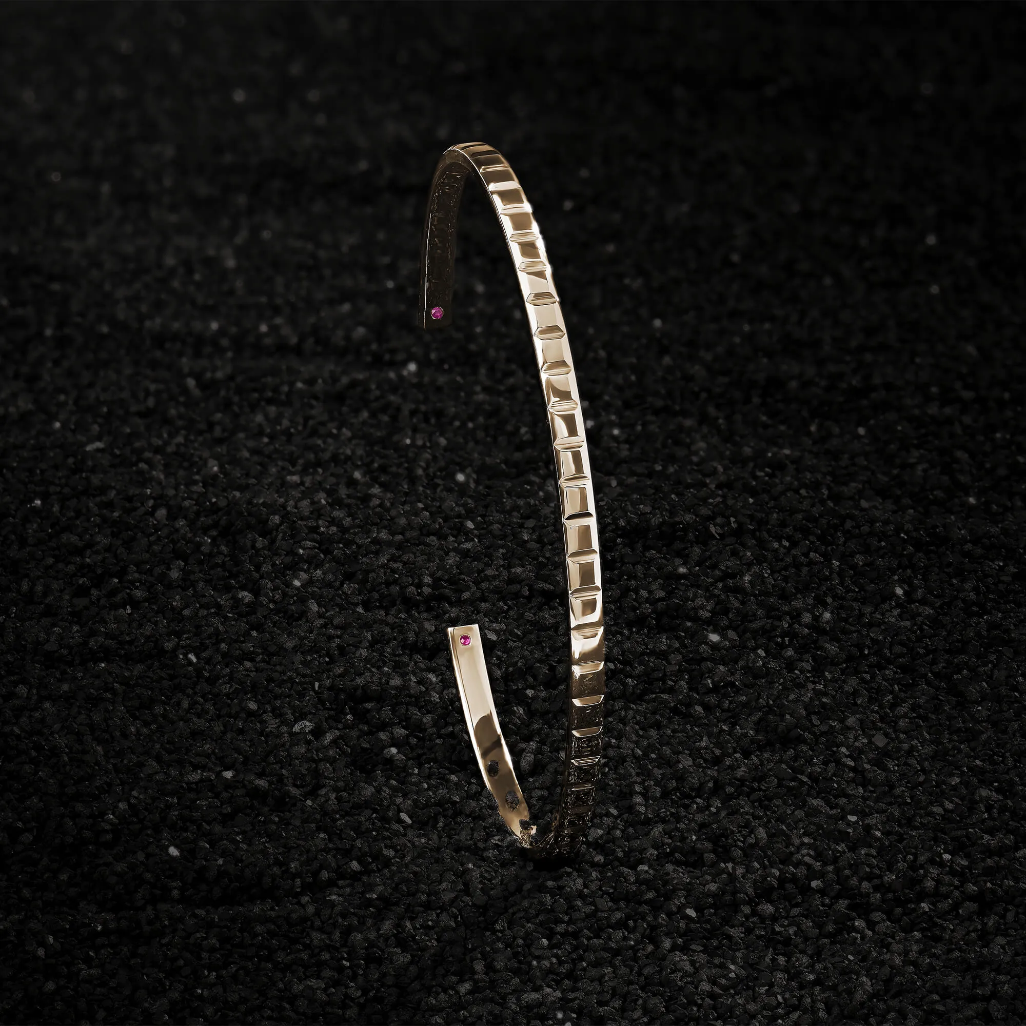 Ice Cube Cuff in Gold