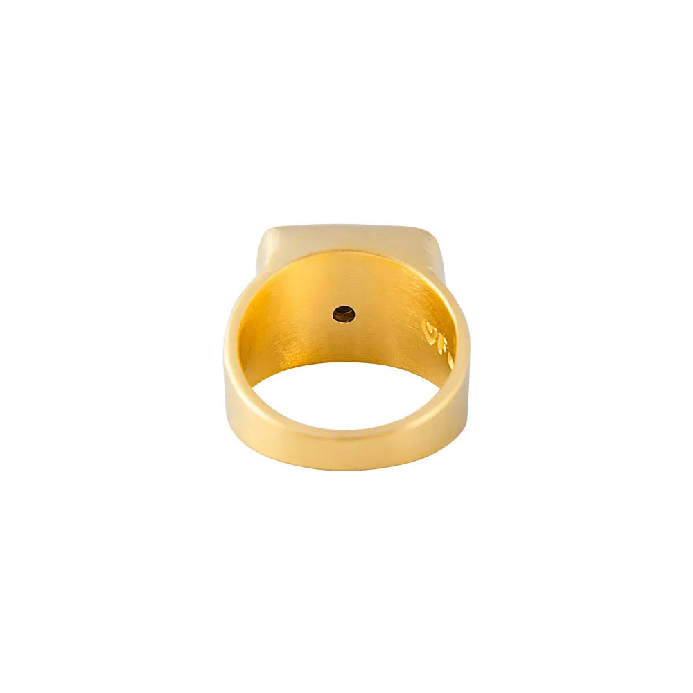 IMPERIAL JASPER COCKTAIL RING (CREAM)