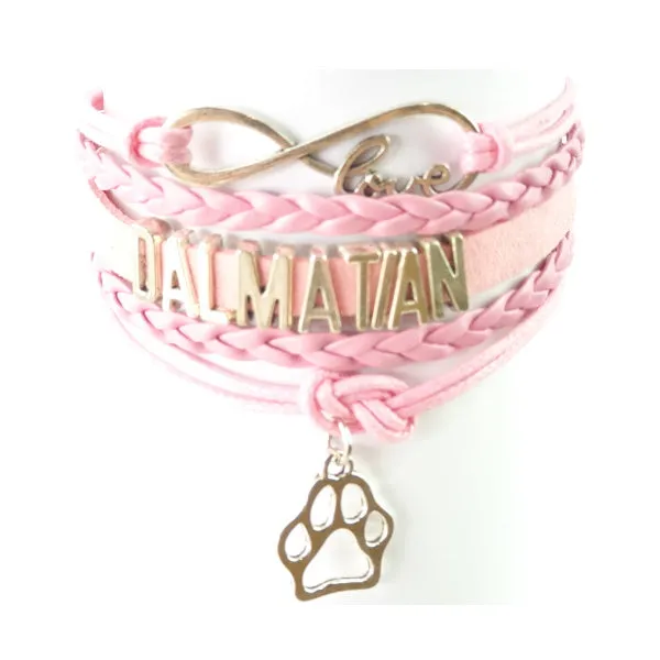 Infinity Love Dalmatian Bracelet