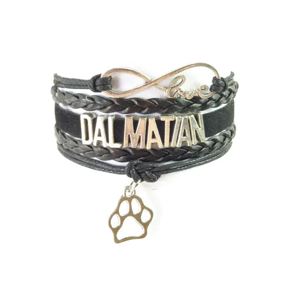 Infinity Love Dalmatian Bracelet