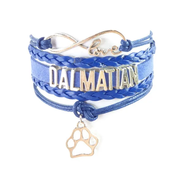 Infinity Love Dalmatian Bracelet