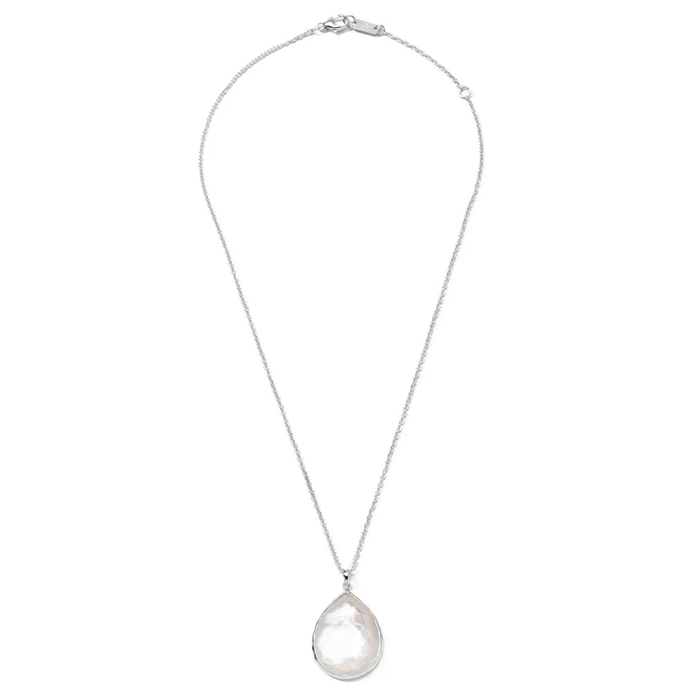 Ippolita Sterling Wonderland Large Teardrop Pendant Necklace in Mother of Pearl Doublet, 16-18 inch