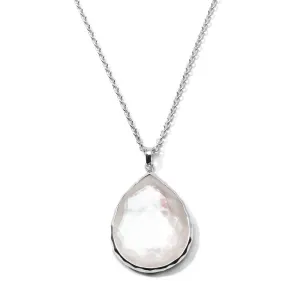 Ippolita Sterling Wonderland Large Teardrop Pendant Necklace in Mother of Pearl Doublet, 16-18 inch