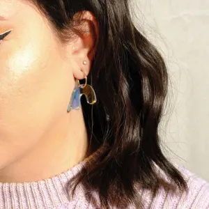 Iridescent - Mini Arch Hoop Earrings