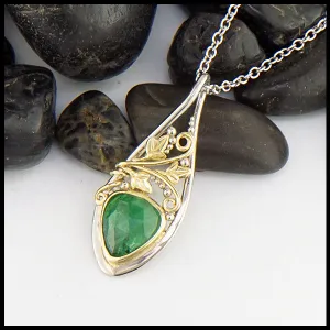 Ivy and Tsavorite Custom Pendant