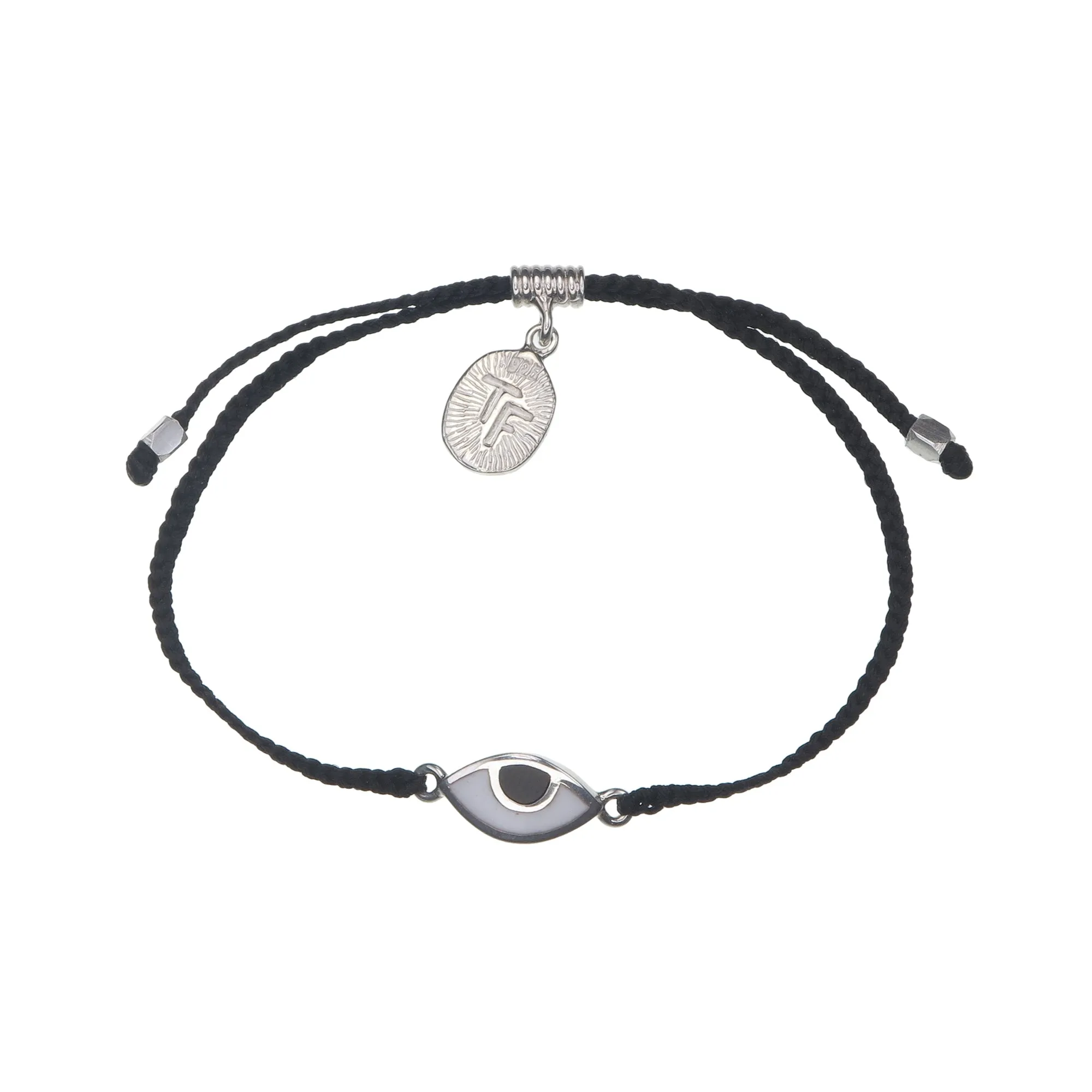 KIDS EYE PROTECTION BRACELET - BLACK - SILVER