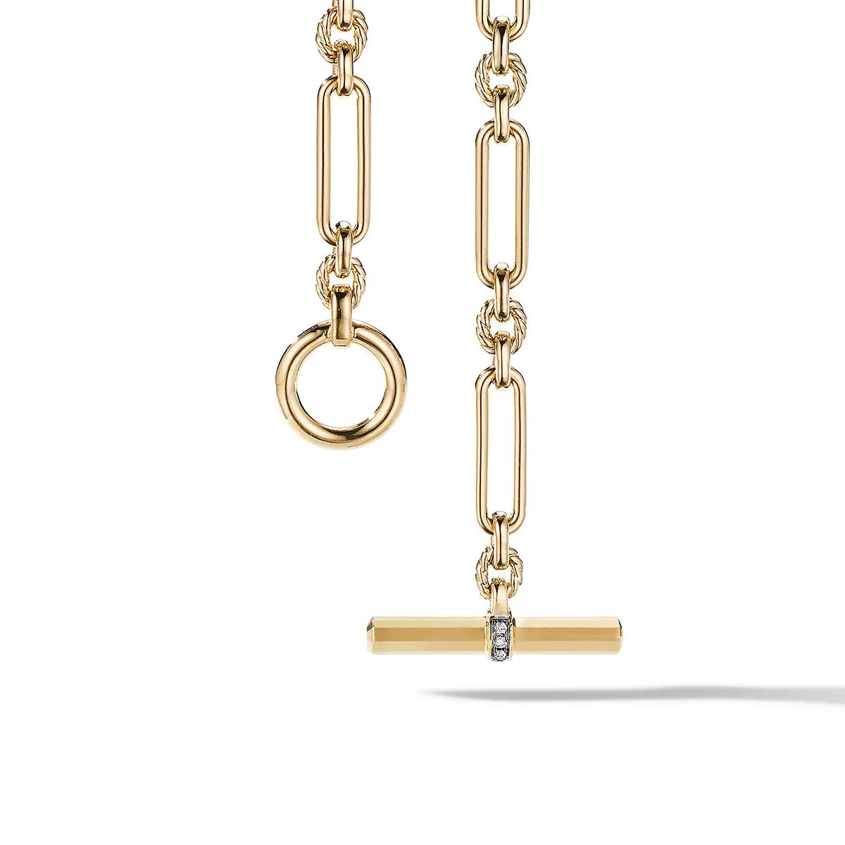 Lexington Chain Necklace in 18K Yellow Gold with Diamonds