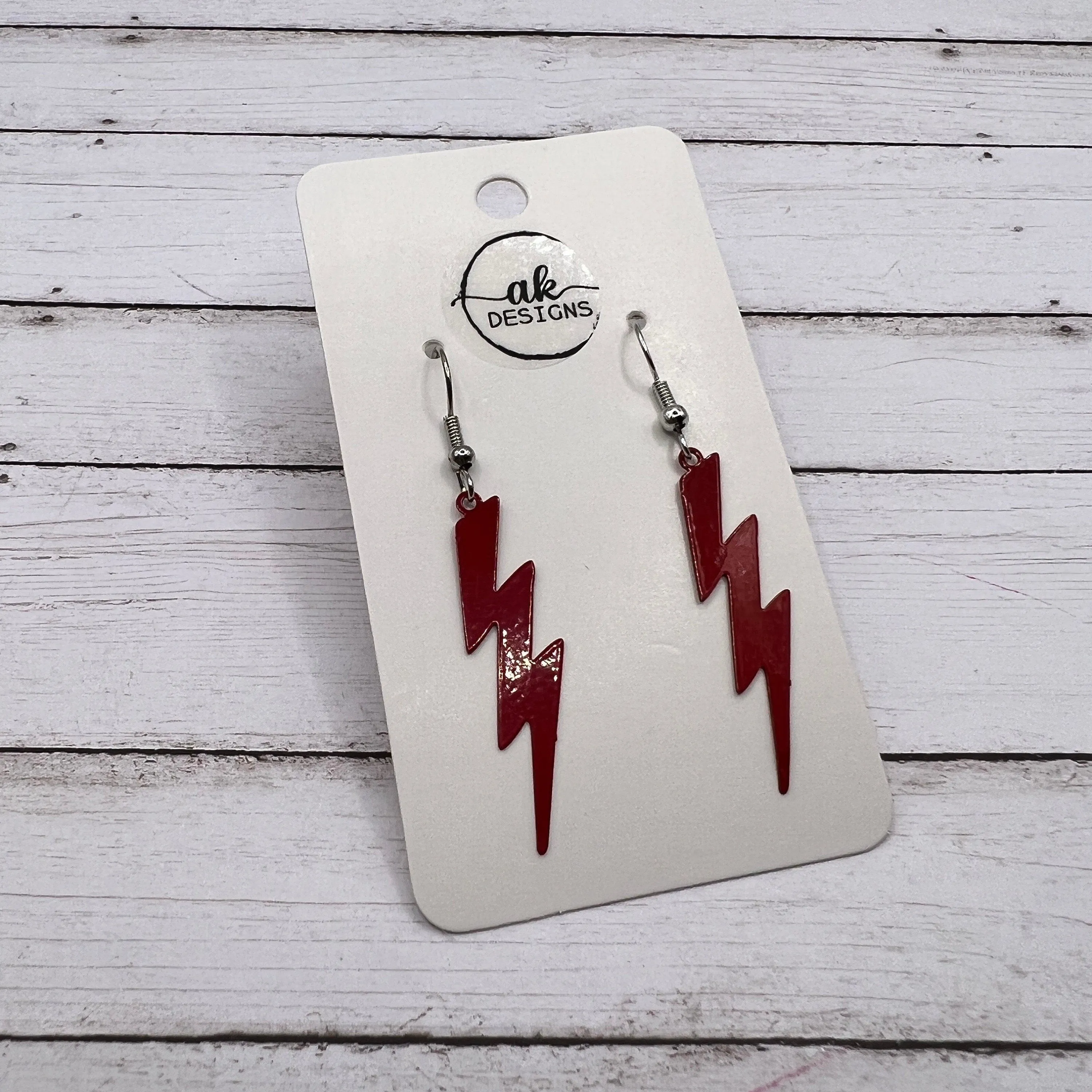 Lightning Bolt Thunder Lightweight Copper Earrings, Hypoallergenic