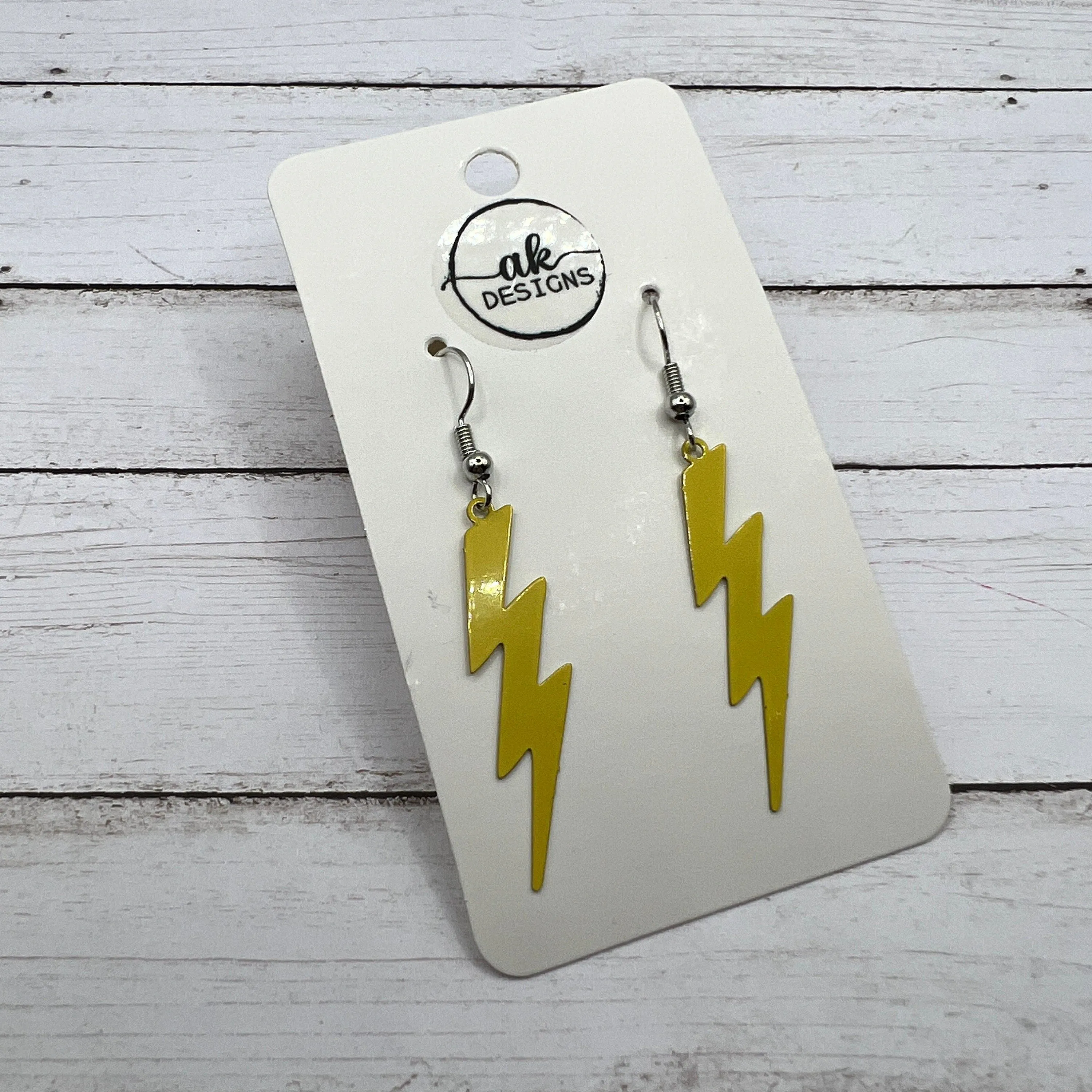 Lightning Bolt Thunder Lightweight Copper Earrings, Hypoallergenic