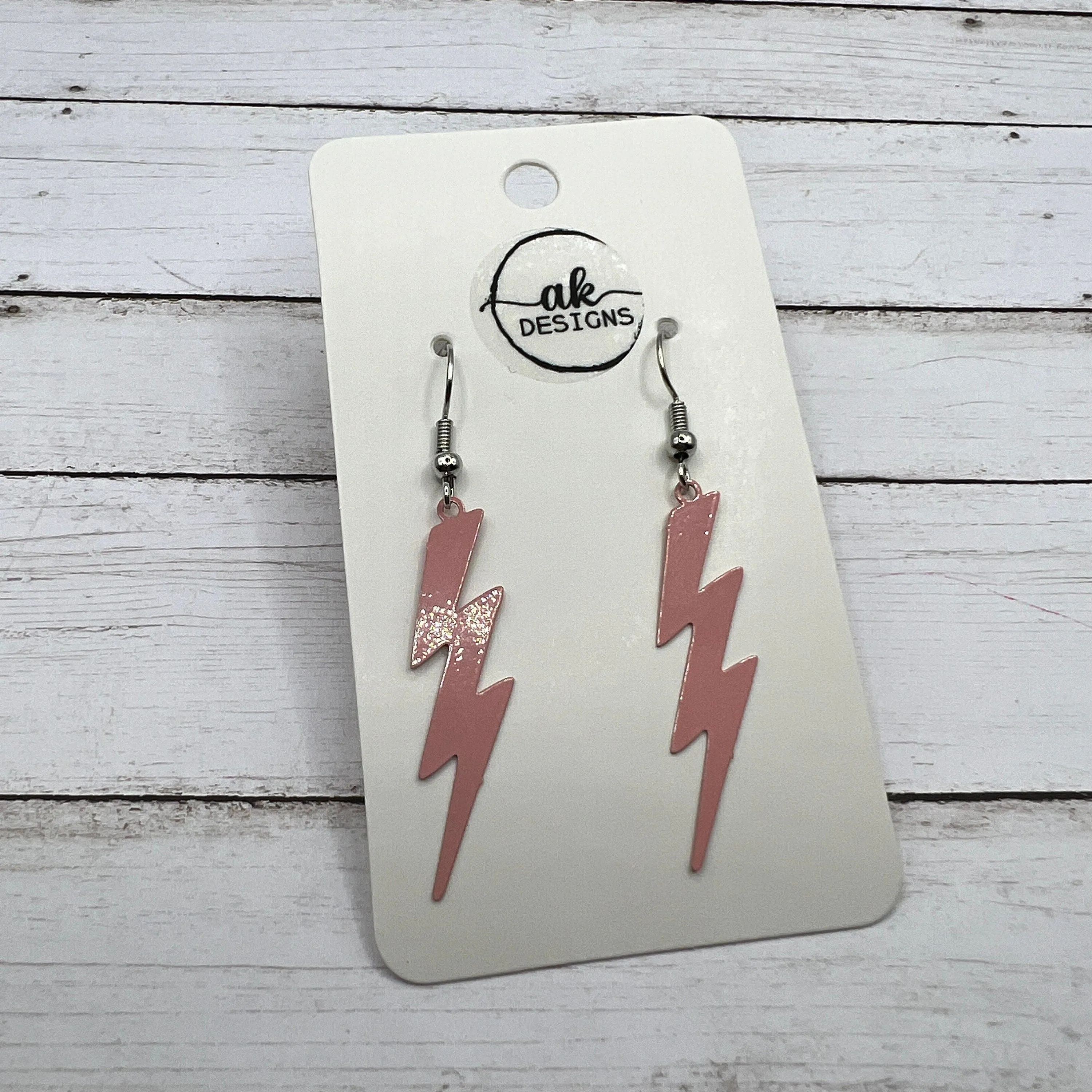 Lightning Bolt Thunder Lightweight Copper Earrings, Hypoallergenic