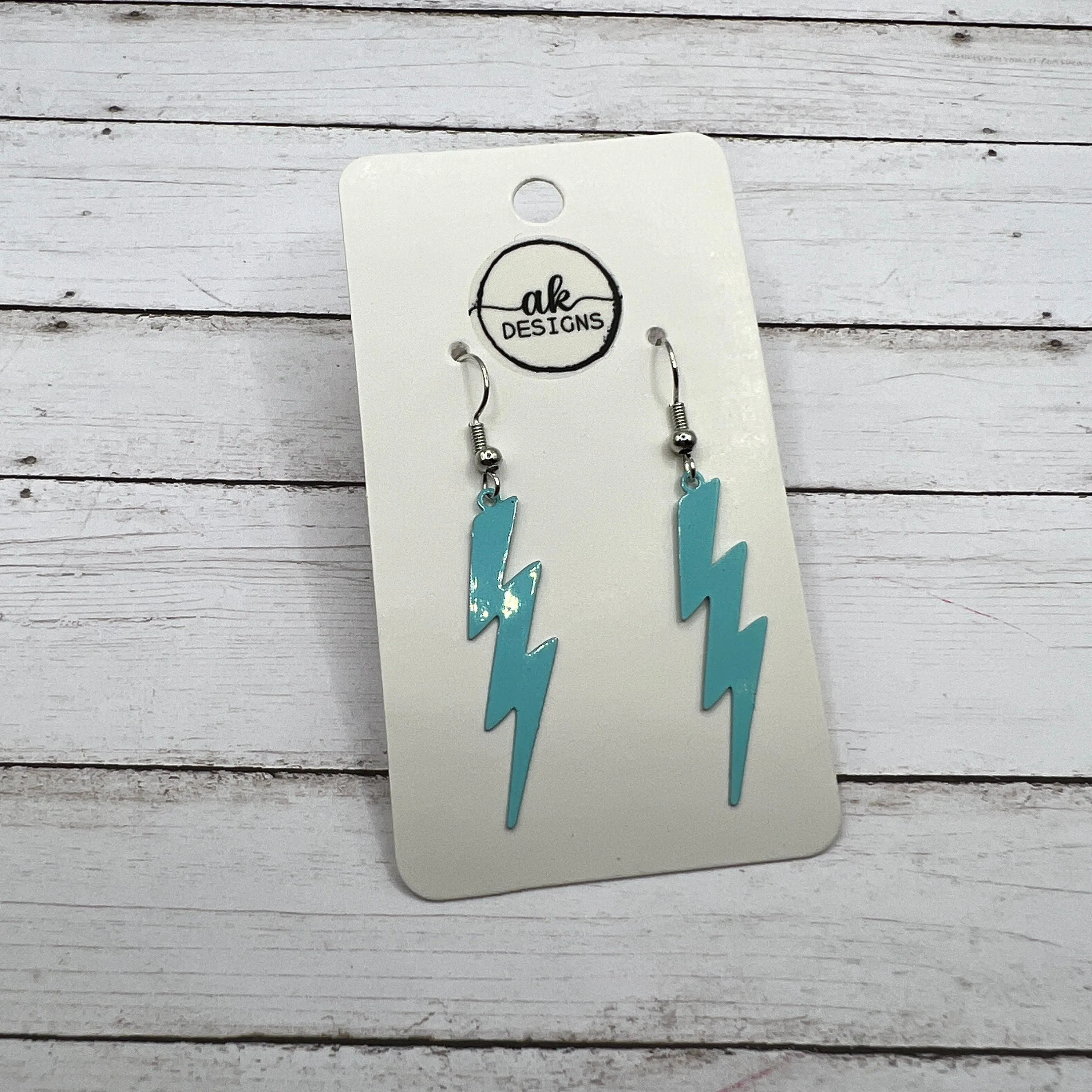 Lightning Bolt Thunder Lightweight Copper Earrings, Hypoallergenic