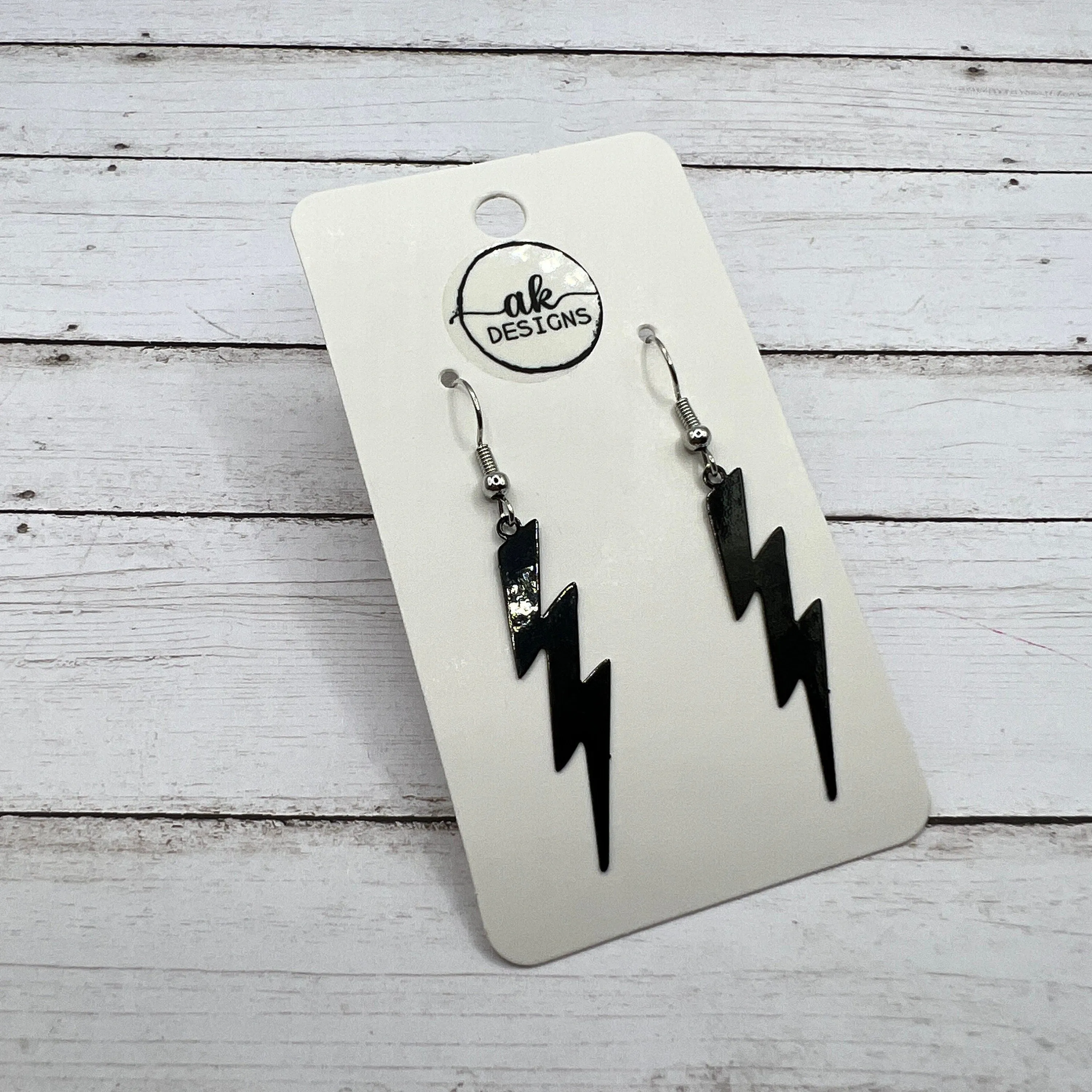 Lightning Bolt Thunder Lightweight Copper Earrings, Hypoallergenic