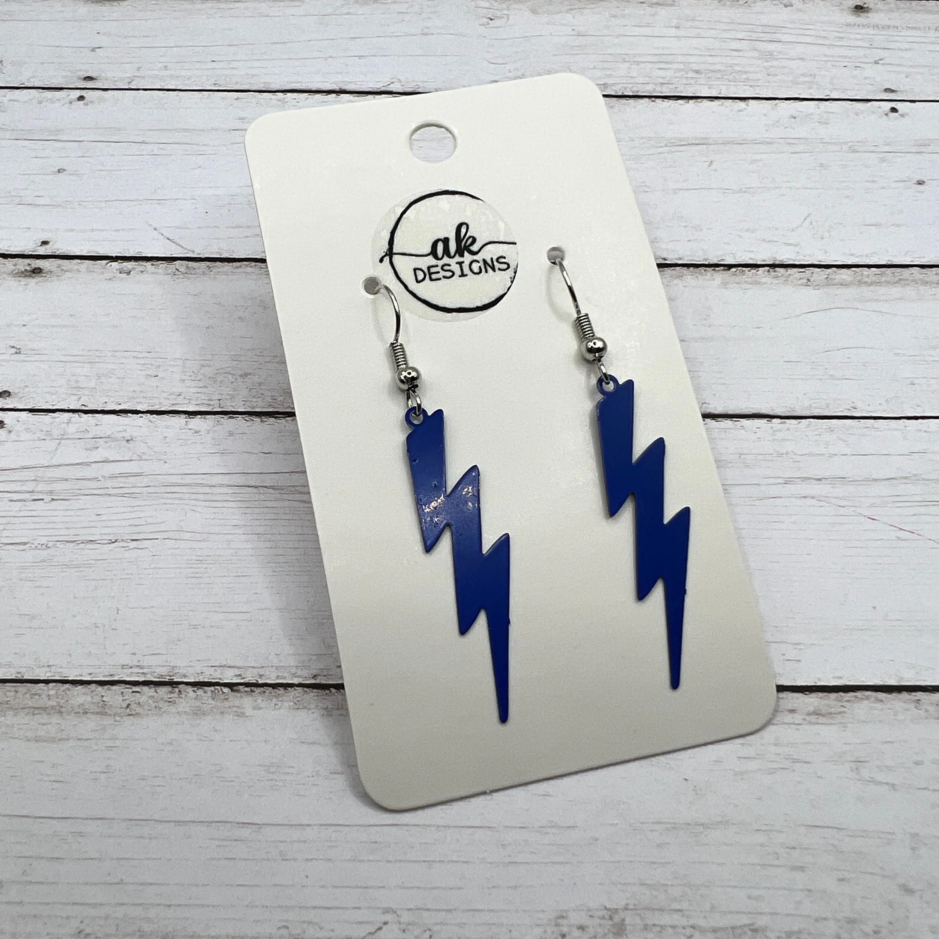 Lightning Bolt Thunder Lightweight Copper Earrings, Hypoallergenic