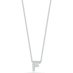 Love Letter F Pendant with Diamonds